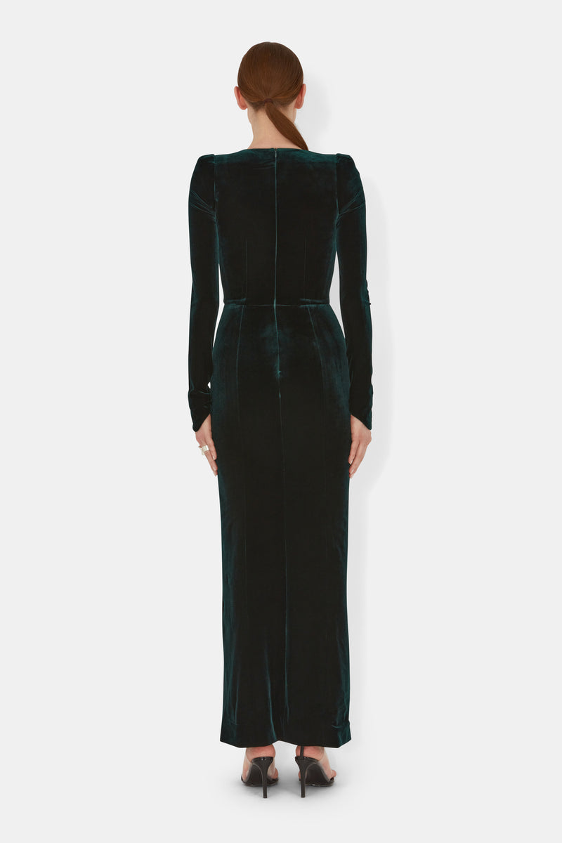 Vanitas Longsleeved Dress - Hunter Green