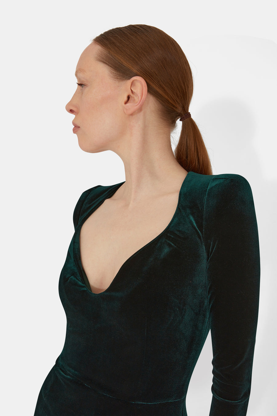 Vanitas Longsleeved Dress - Hunter Green
