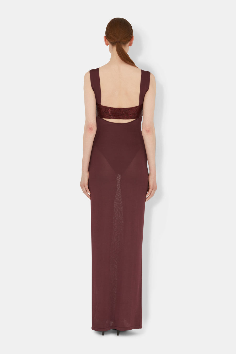 Crystalline Dress - Mahogany