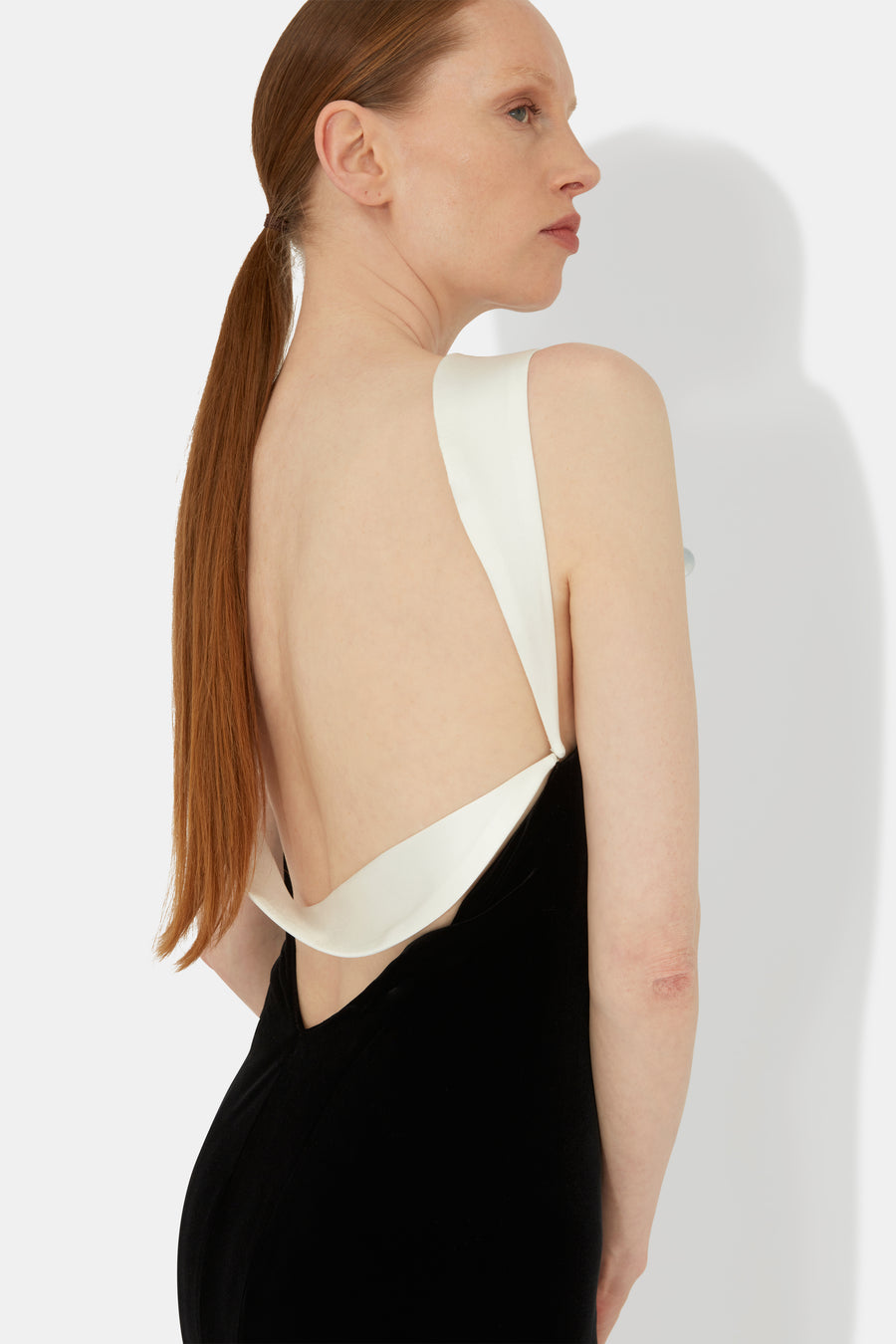 Avedon Piercing Velvet Dress - Black