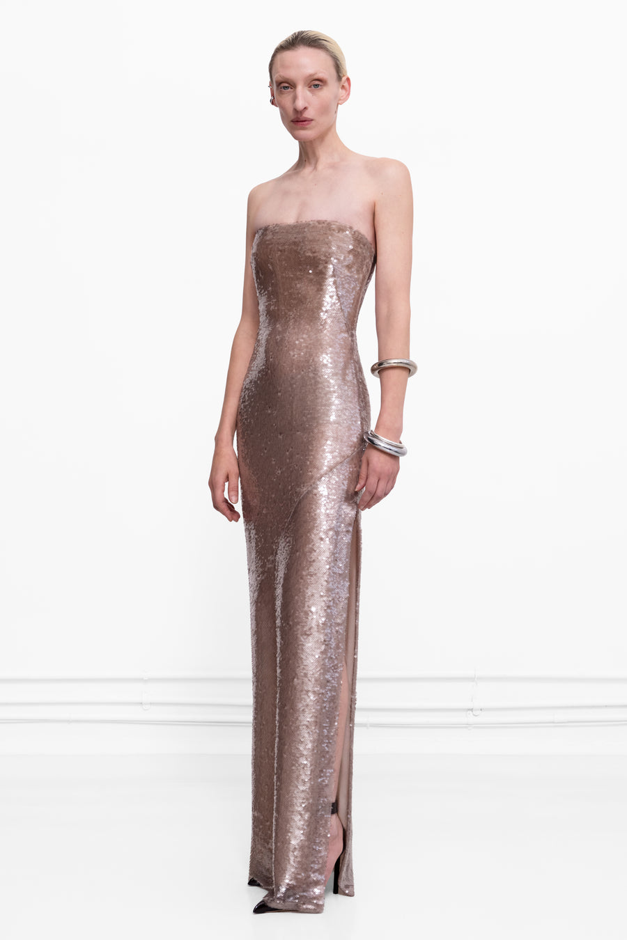 Moonlight Bandeau Dress - Mauve