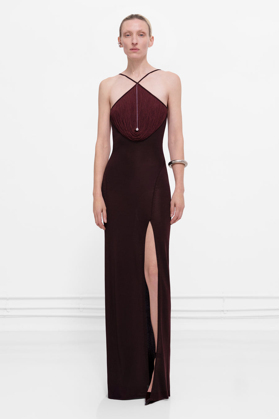 Infinity Fringe Dress - Berry
