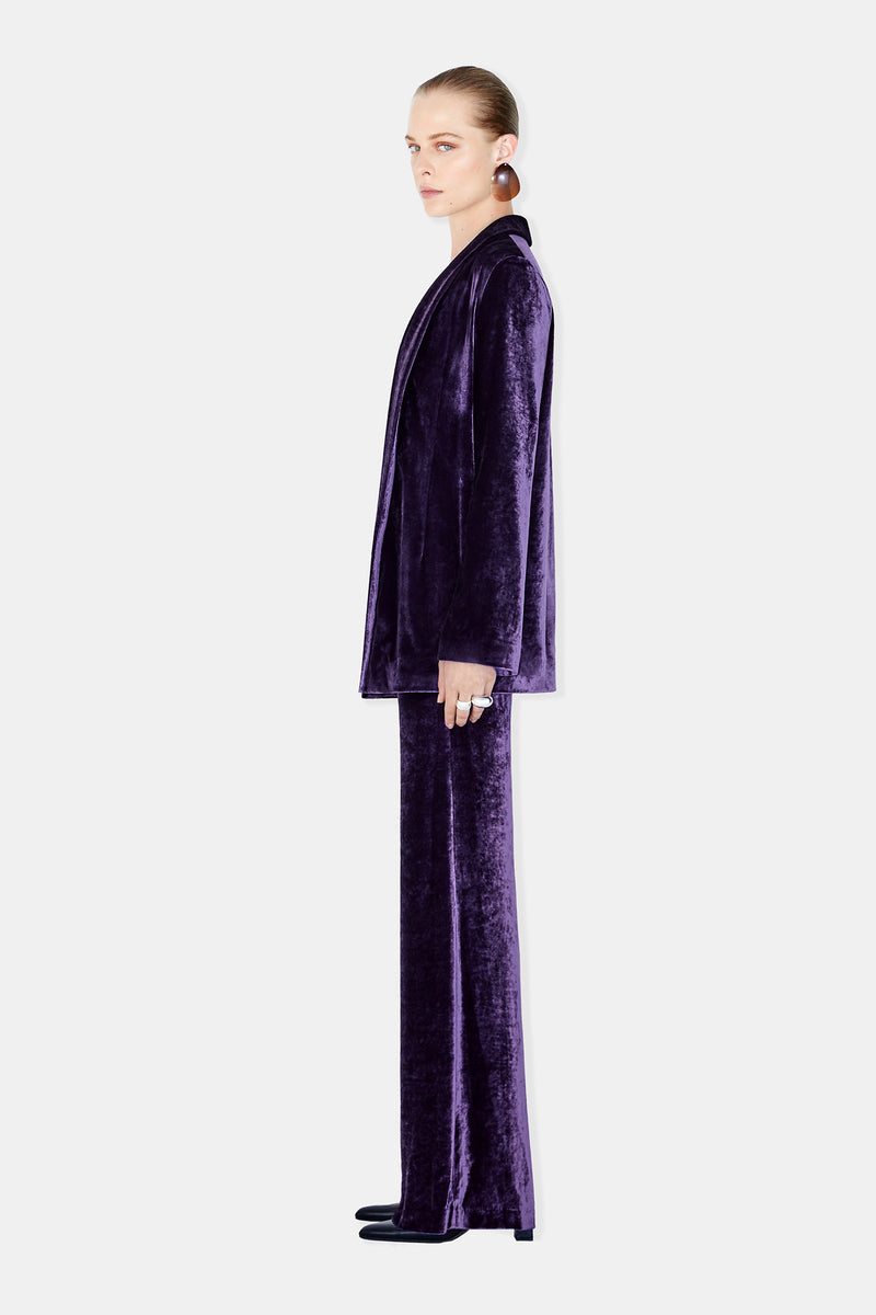 Velvet Julianne Blazer - Blackcurrant