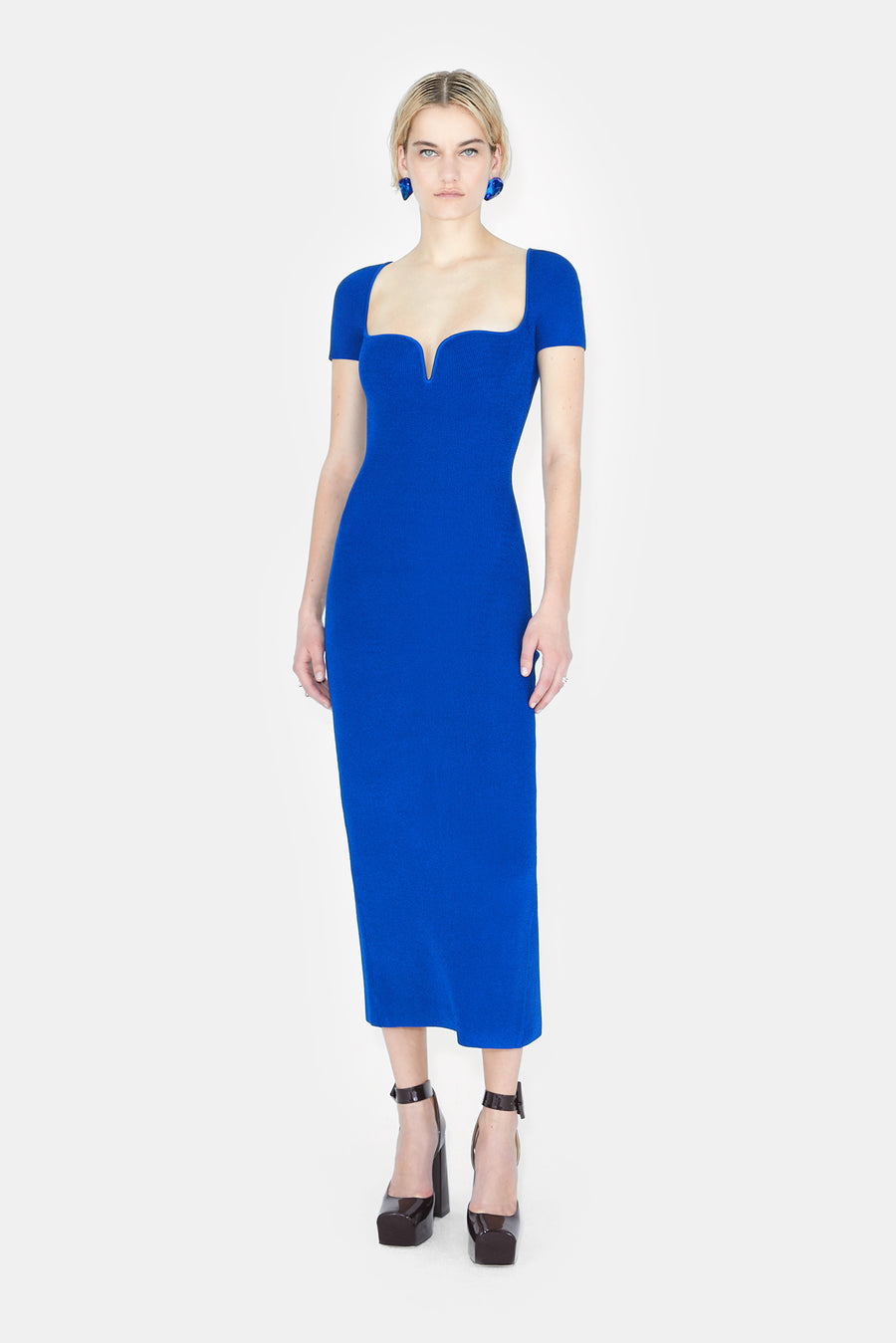 Gaia Short Sleeve Dress - Ocean