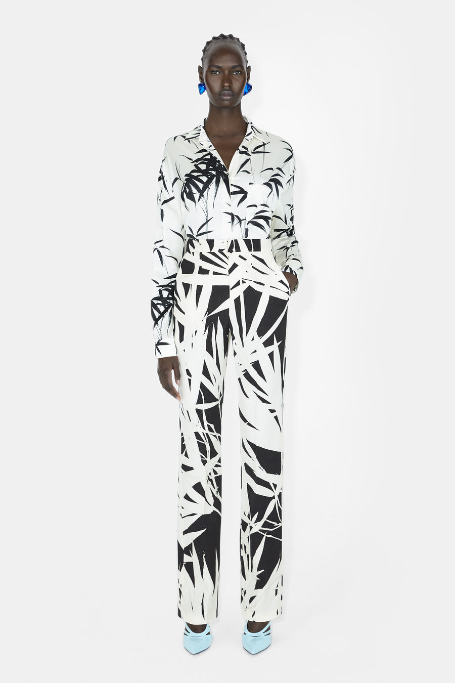 Brushstroke Shirt - Black &amp; White