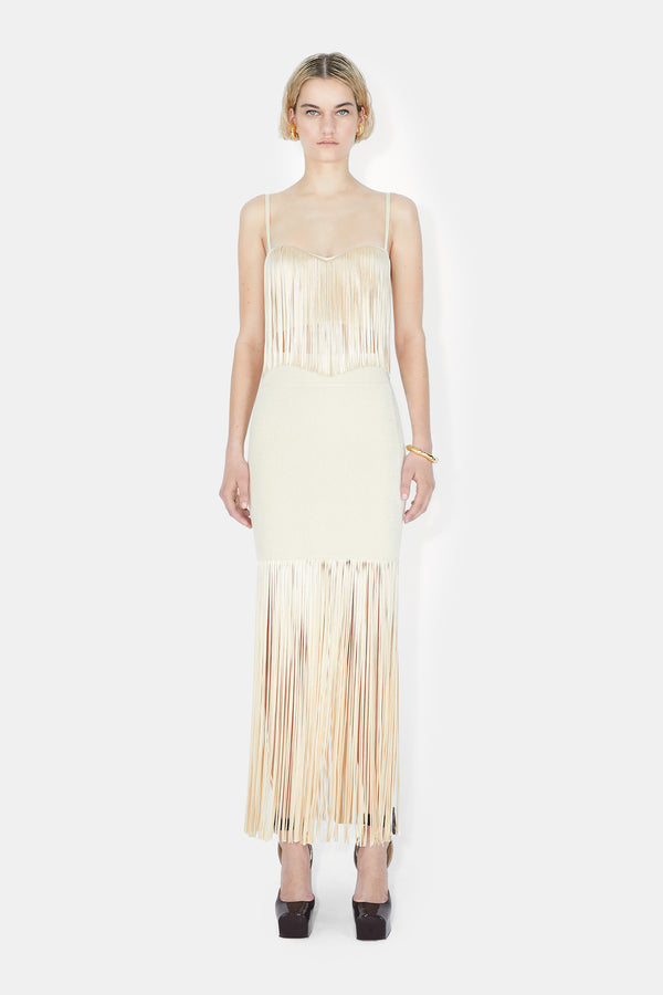 Fringe Nyx Bralette - Creme