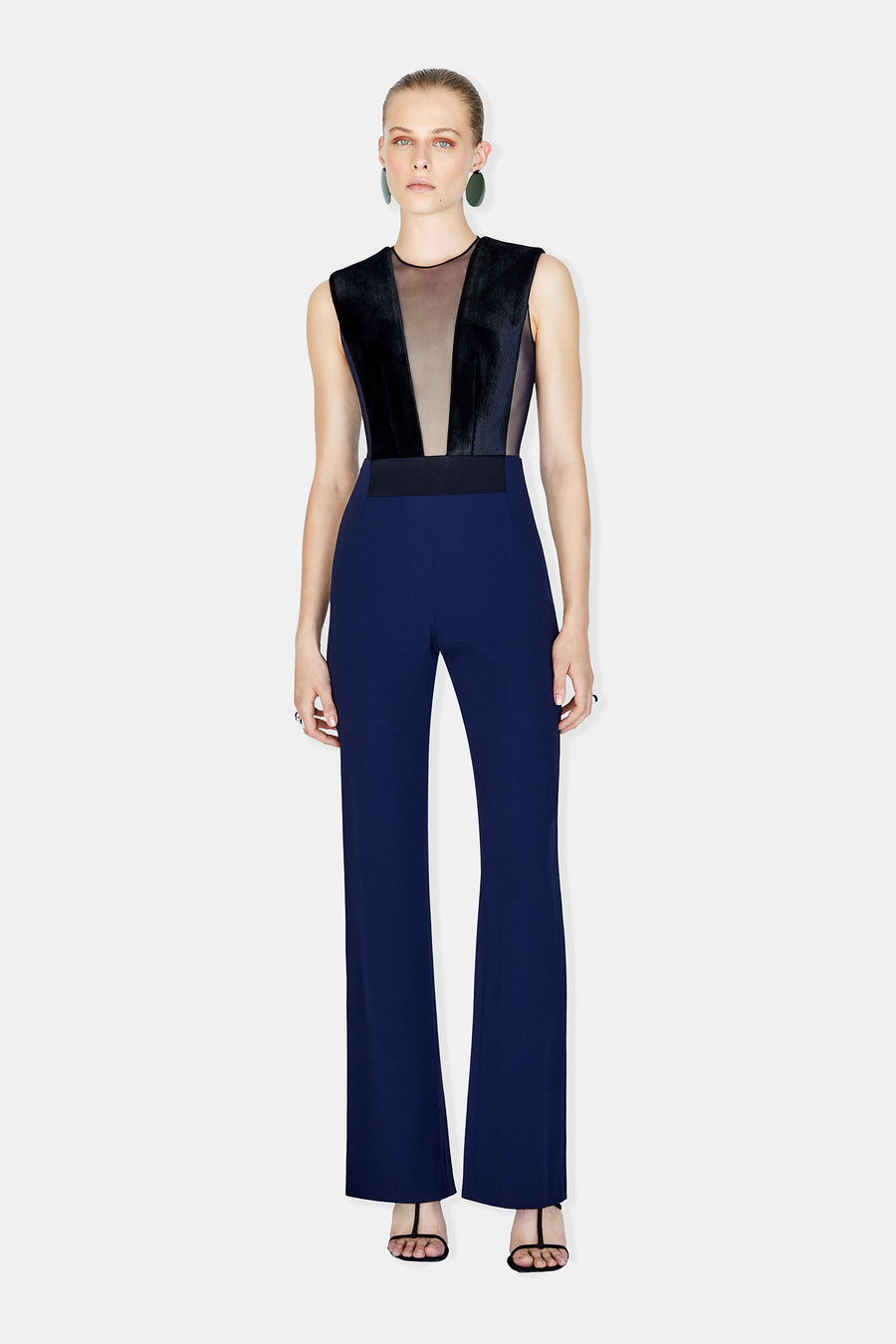 Gwyneth Jumpsuit - Black &amp; Midnight