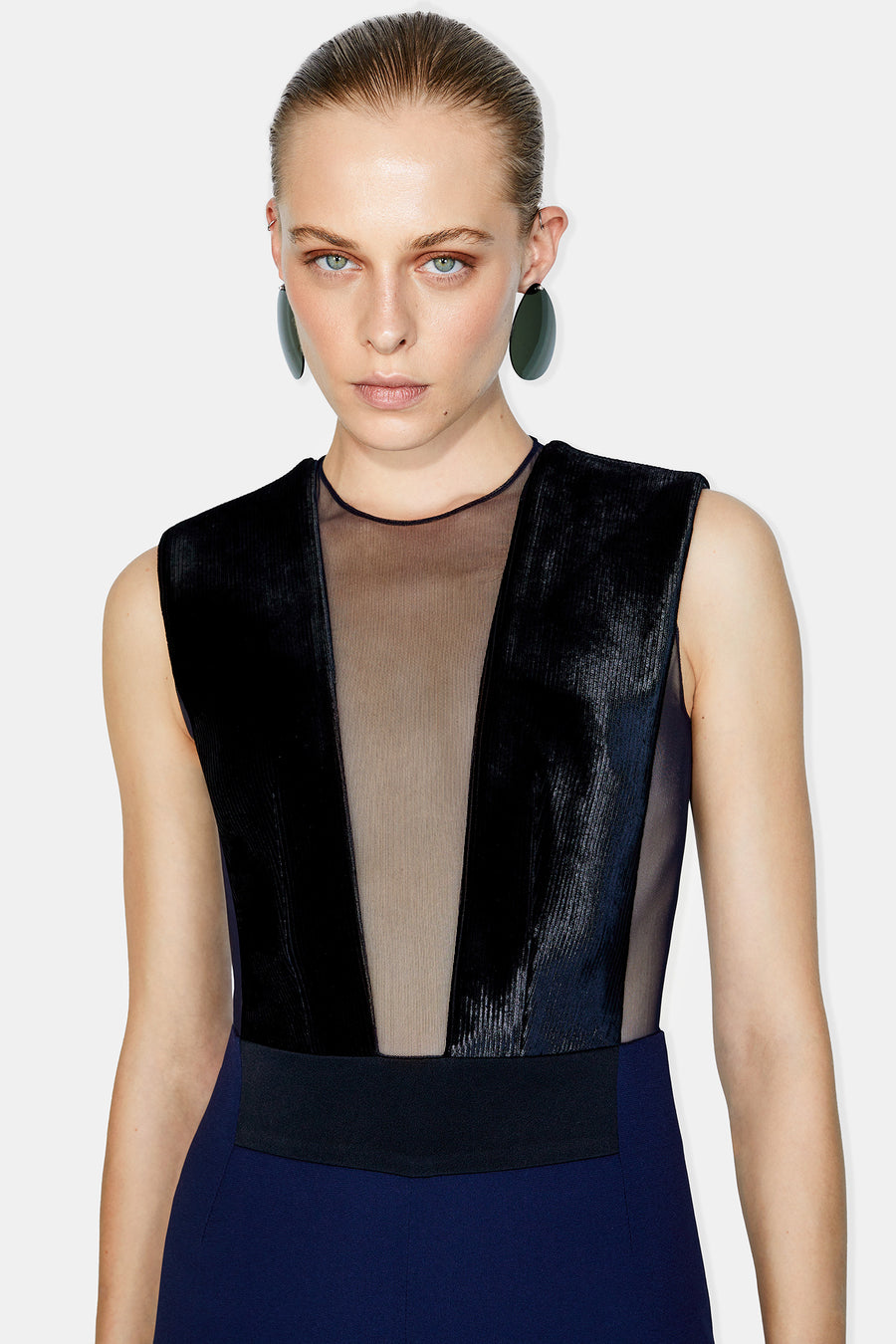 Gwyneth Jumpsuit - Black &amp; Midnight