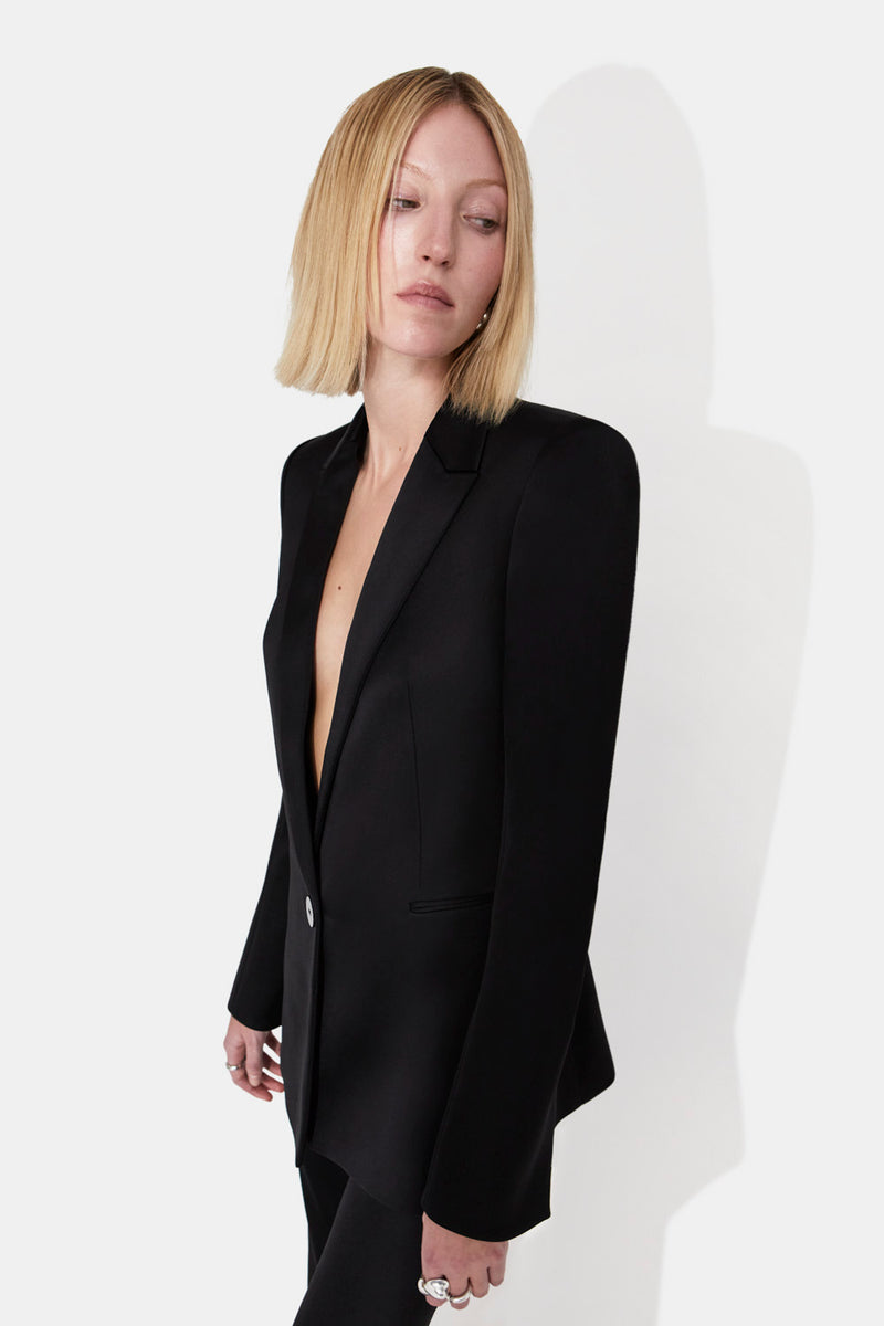 Sculpted Blazer - Black