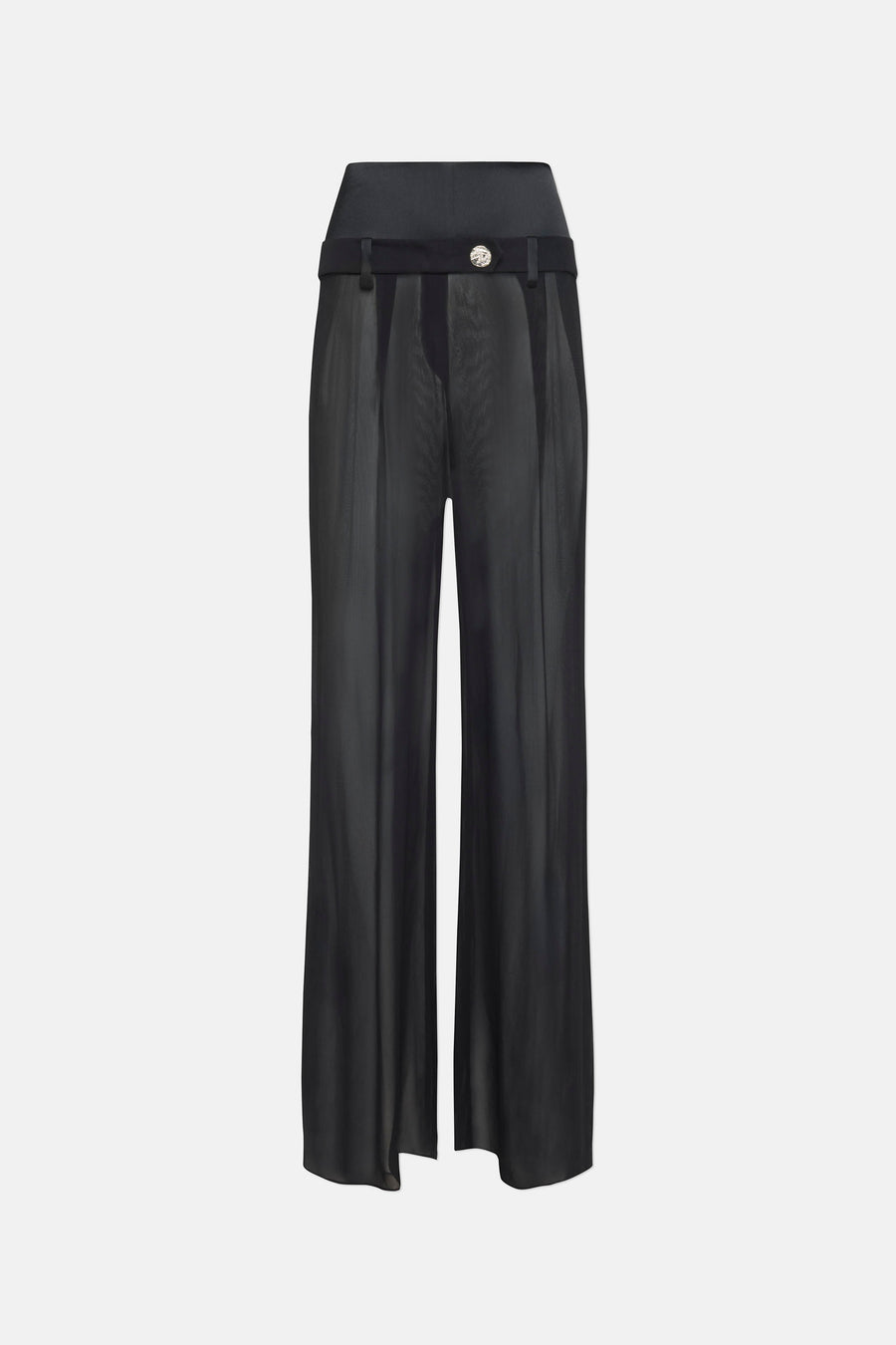 STRATA GEORGETTE TROUSERS - BLACK