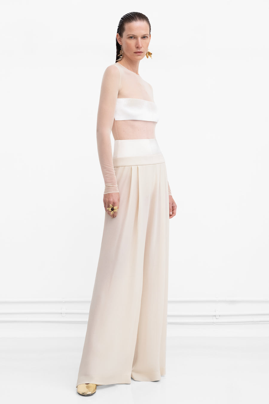 Strata Trouser - Cream