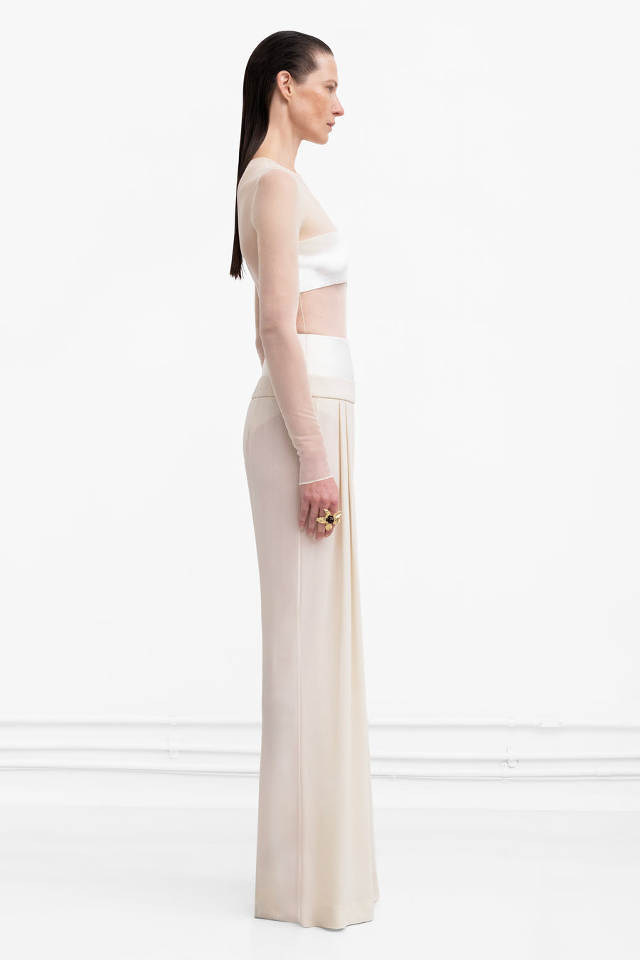 Strata Trouser - Cream