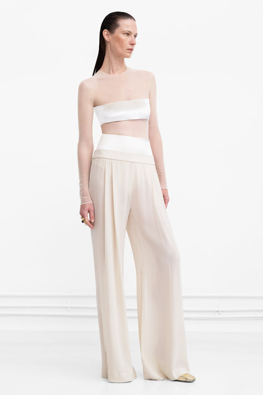 Strata Trouser - Cream