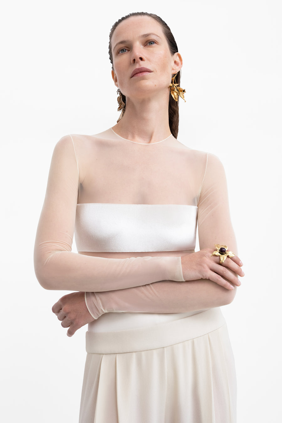 Clandestine Bodysuit - Cream