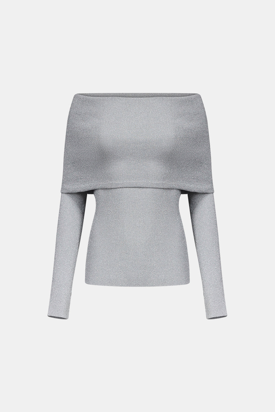 CORTE OFF THE SHOULDER TOP PLATINUM Galvan
