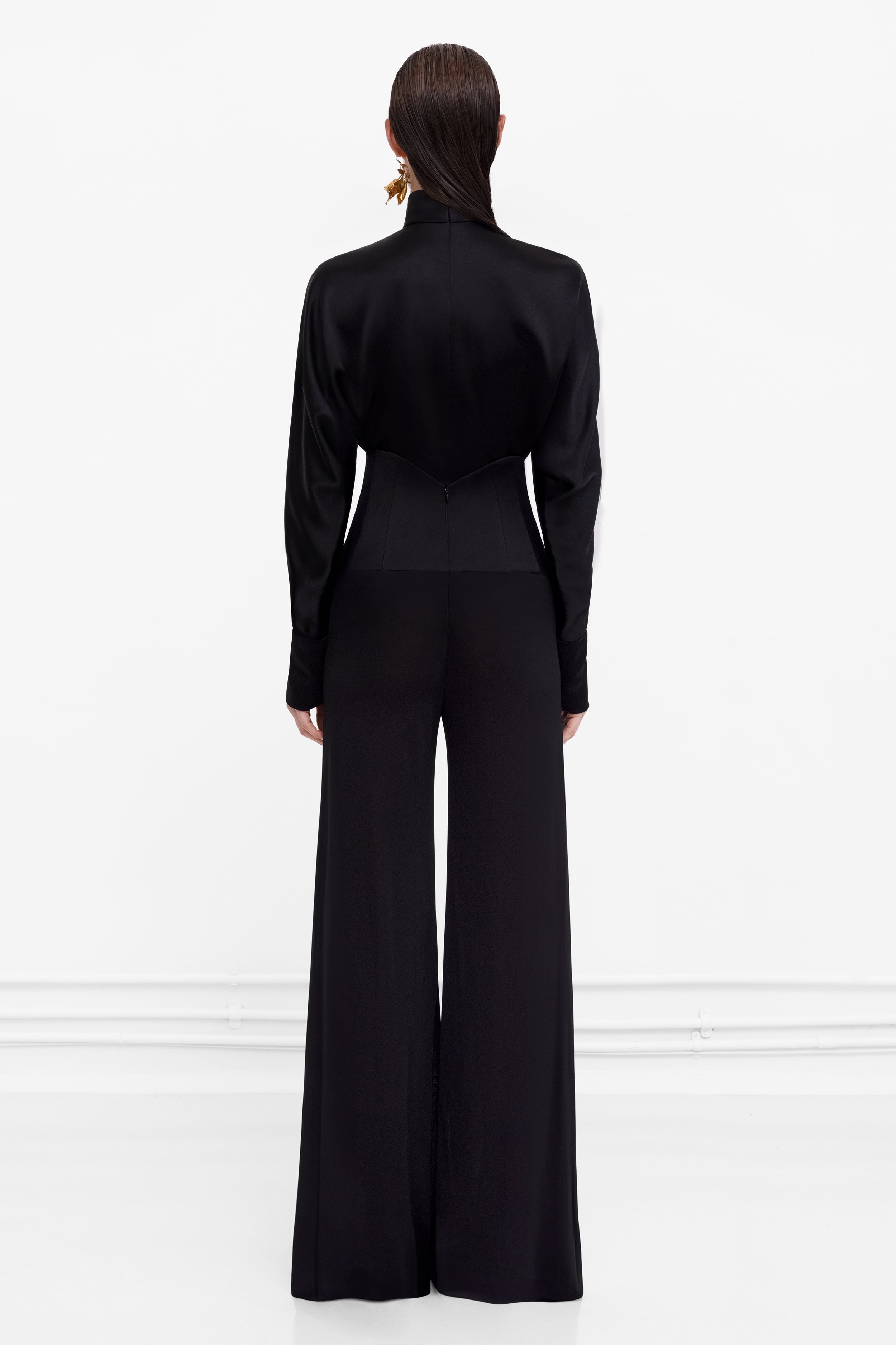 Corseted Tuxedo Trouser - Black – Galvan
