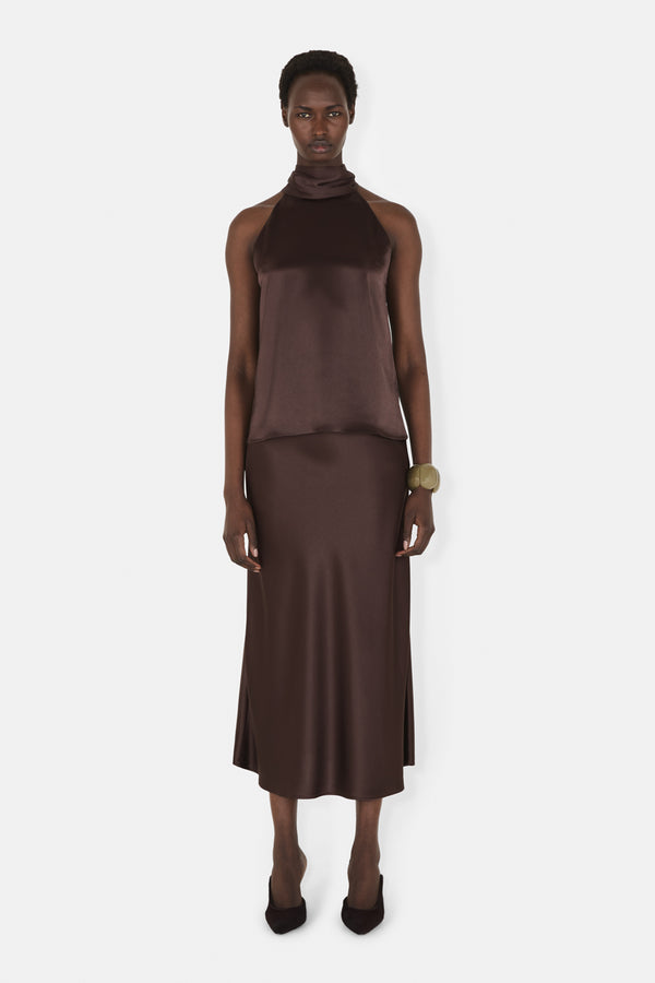 SIENNA TOP - CHOCOLATE