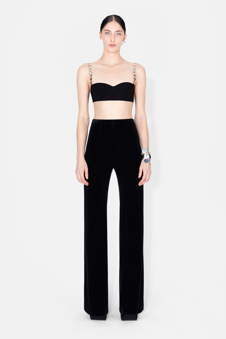 Nyx Globe Chain Bralette - Black