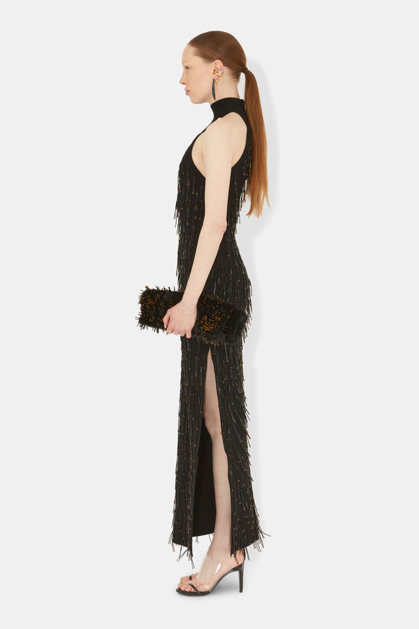 Bugle Cocktail Dress - Black