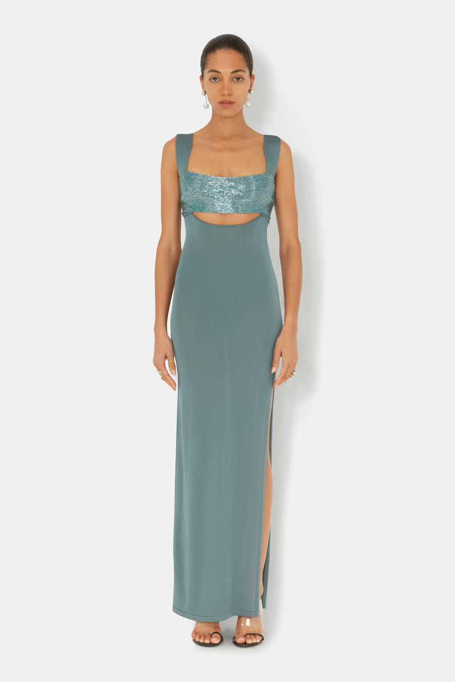 Crystalline Dress - Dove Blue
