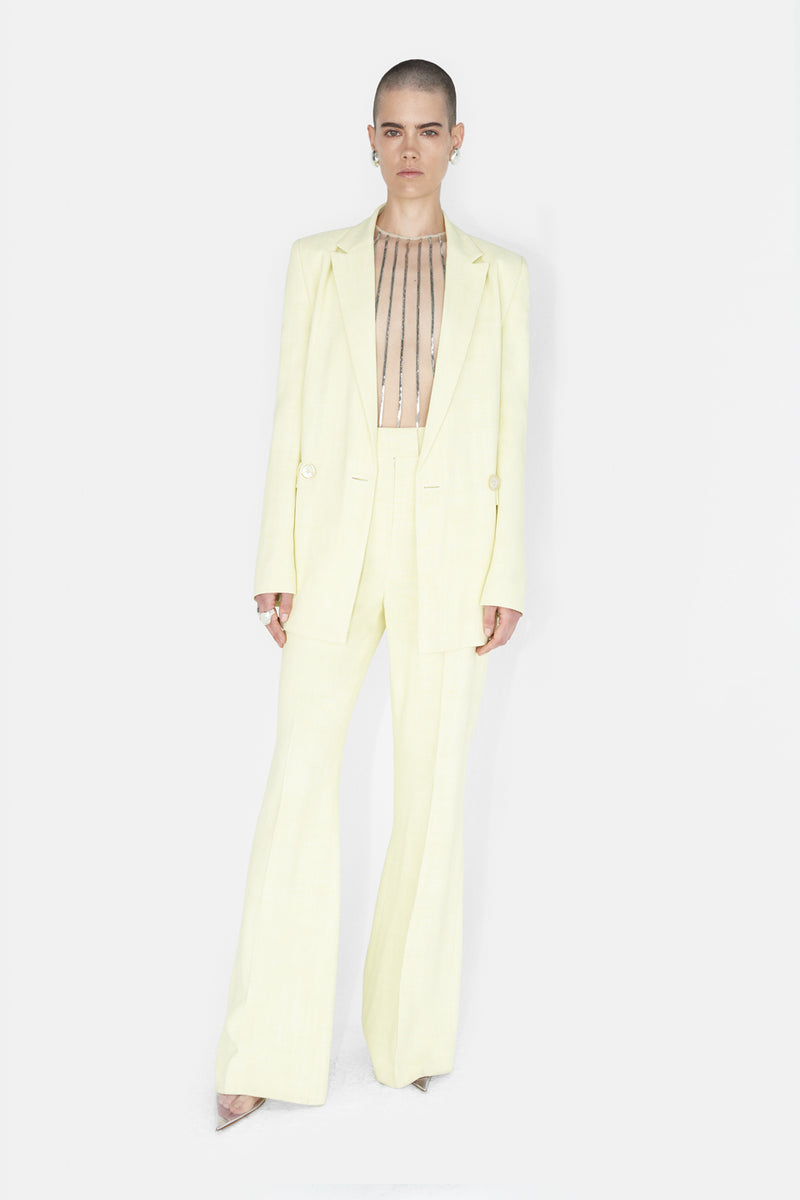 Boyfriend Blazer Buttermilk Galvan London UK