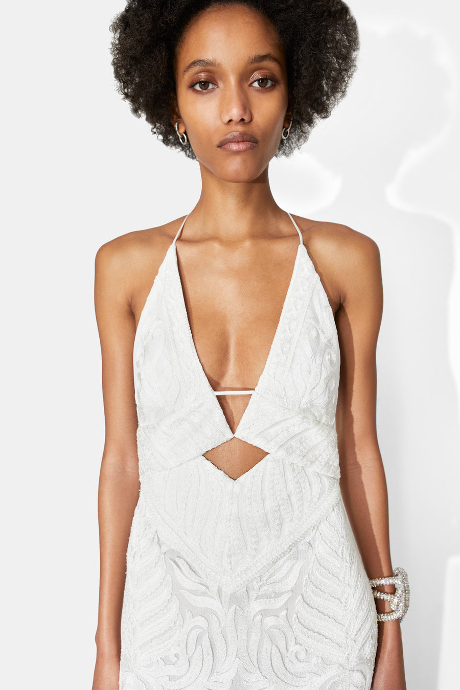 galvan diamond cut out dress Galvan London, Ellipse cutout satin-trimmed jersey gown Wedding Dress Save 61%