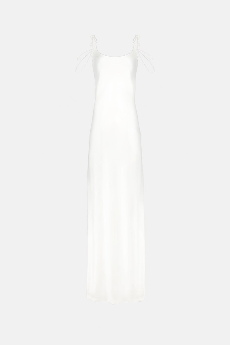 Pearled Off-The-Shoulder Bridal Dress – Galvan London UK