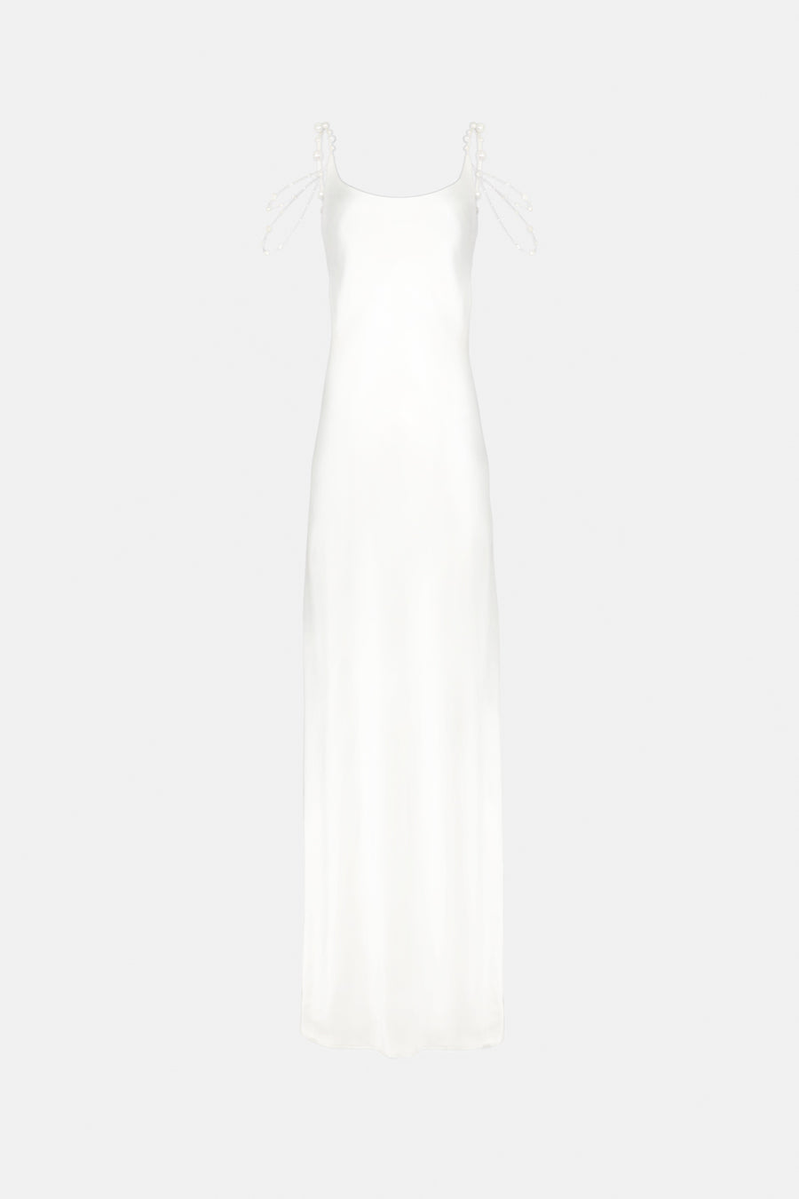 Pearled Off-The-Shoulder Bridal Dress