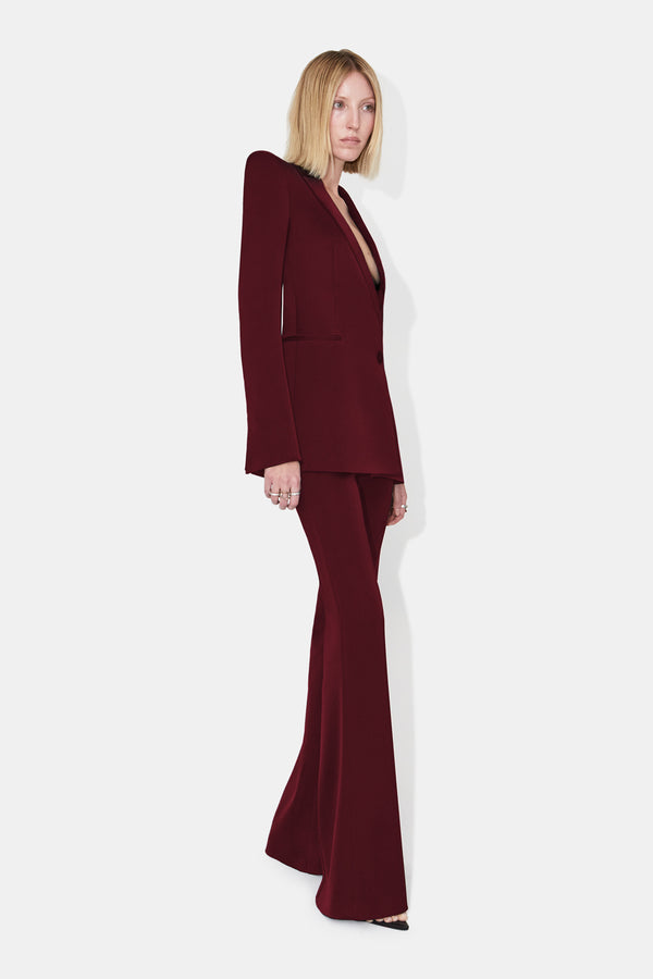 Sculpted Blazer - Blood Red