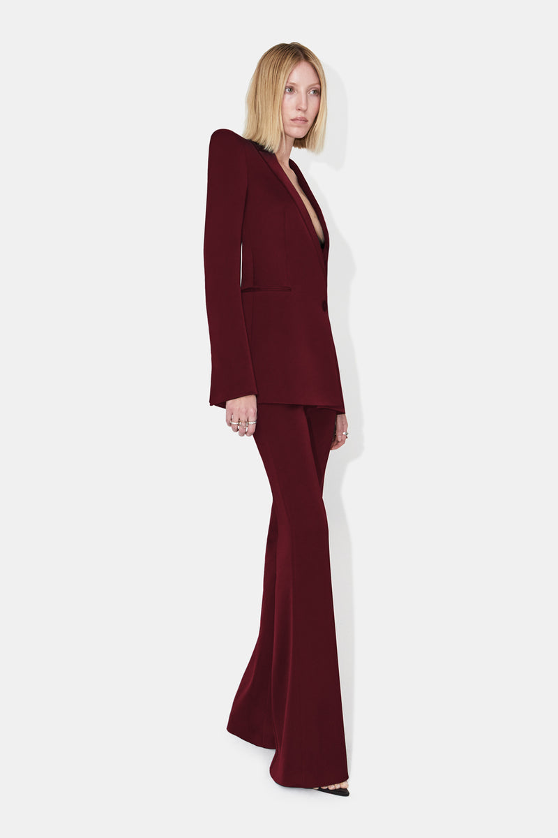 Sculpted Trousers - Blood Red