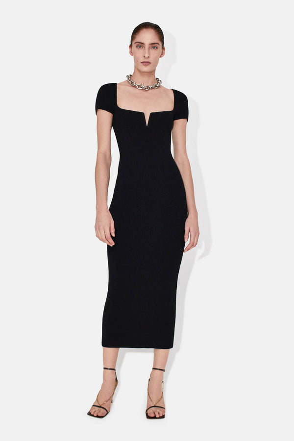 Freya Short Sleeve Dress - Black