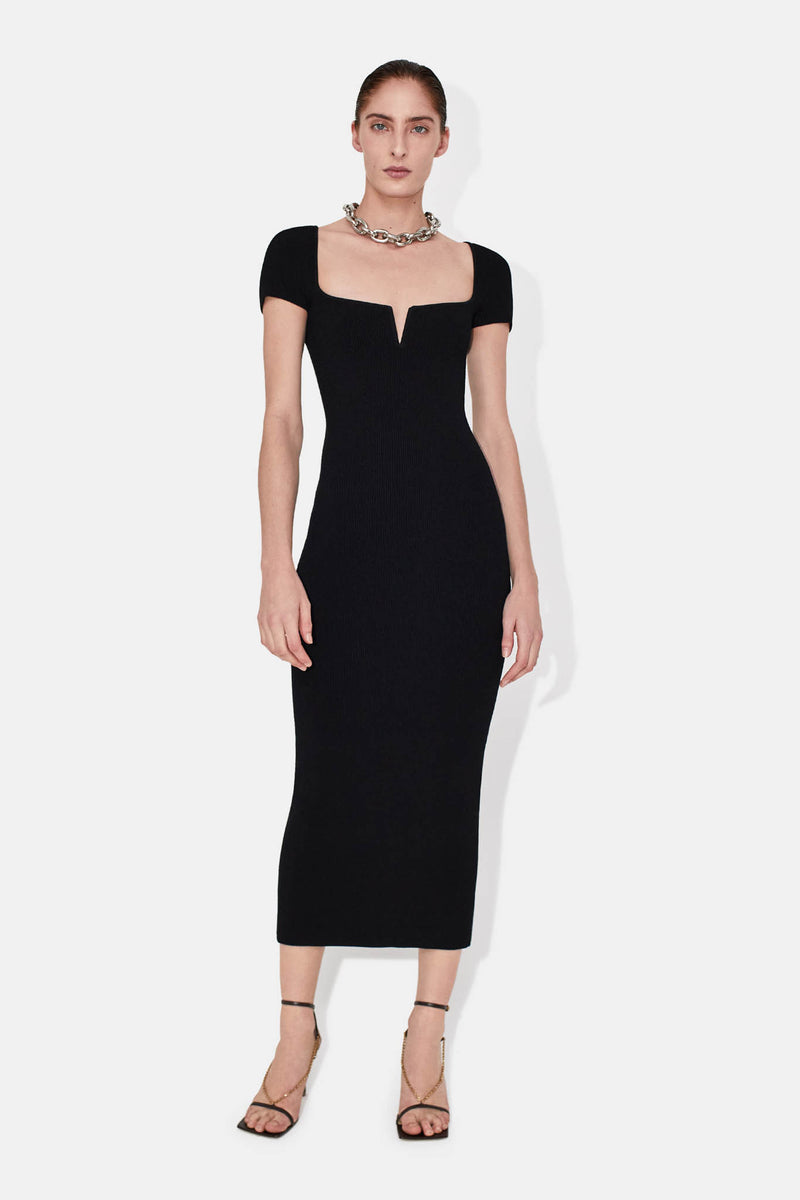 Freya Short Sleeve Dress Black