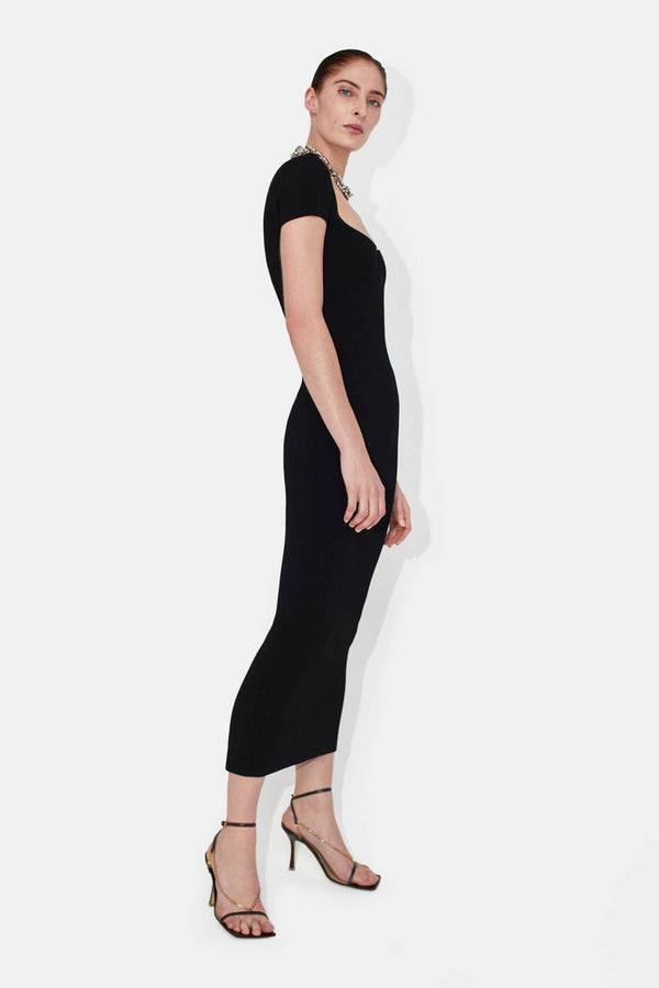 Freya Short Sleeve Dress - Black