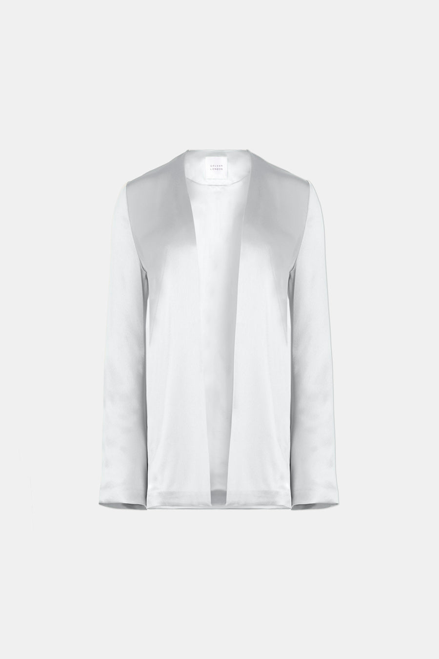 Satin Slip Jacket - Platinum