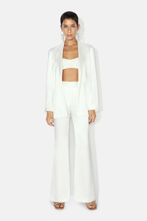 Julianne Bridal Trousers - Liquid White