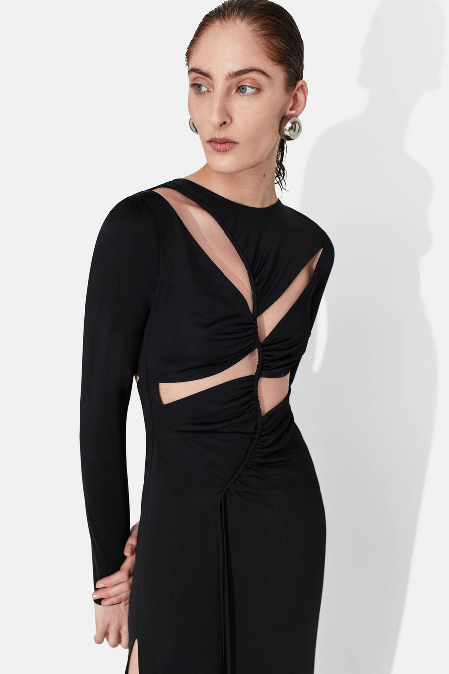 Vertebrae Dress - Black