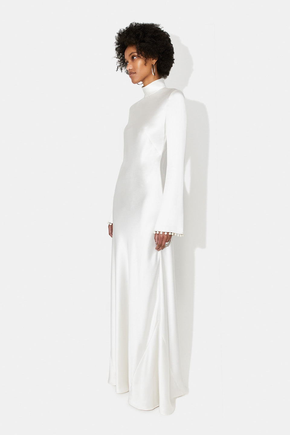 Praiano Bridal Slip Dress - White