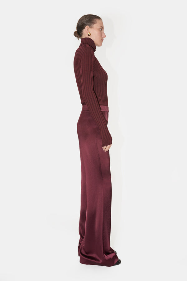 Rhea Turtleneck - Rosewood