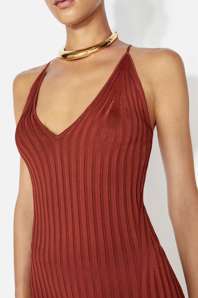 Rhea Reversible Camisole - Rust – Galvan