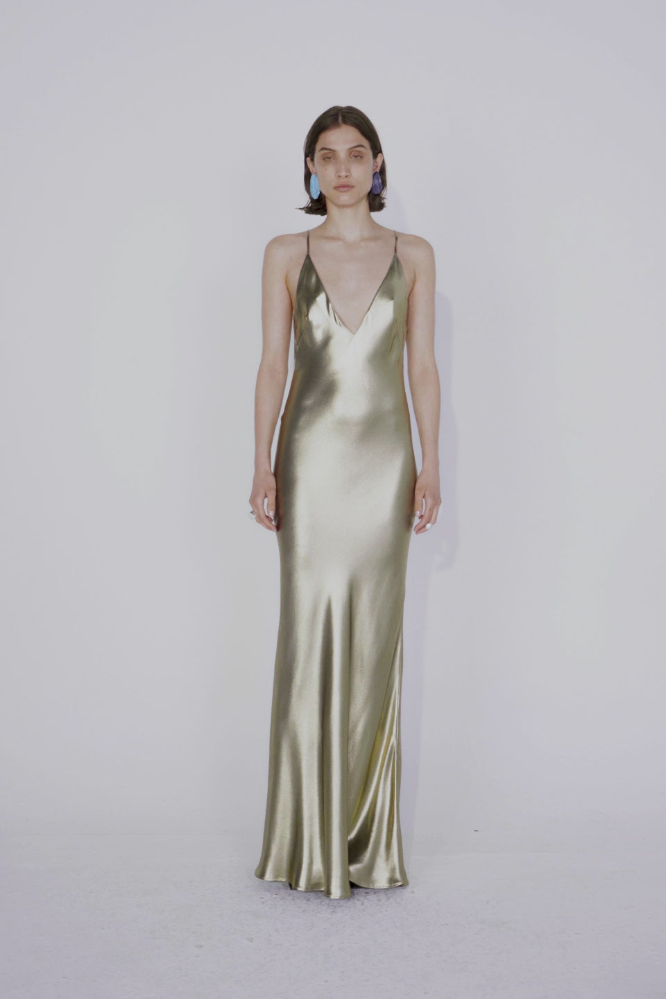 Galvan clearance gold dress